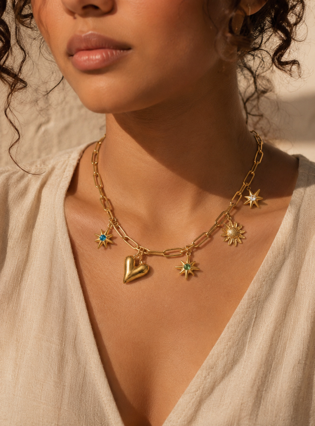 Collier Charms Doré – Personnalisable SORELYA