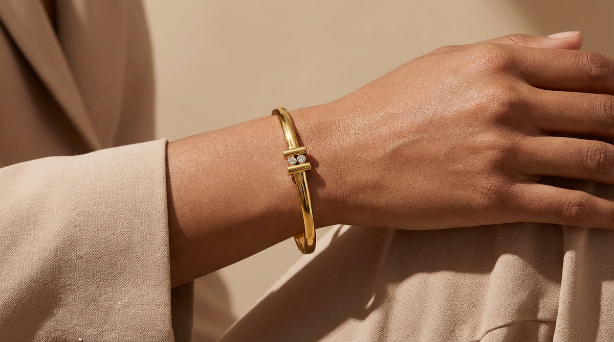 Bracelet Clou Élégant Doré – SORELYA