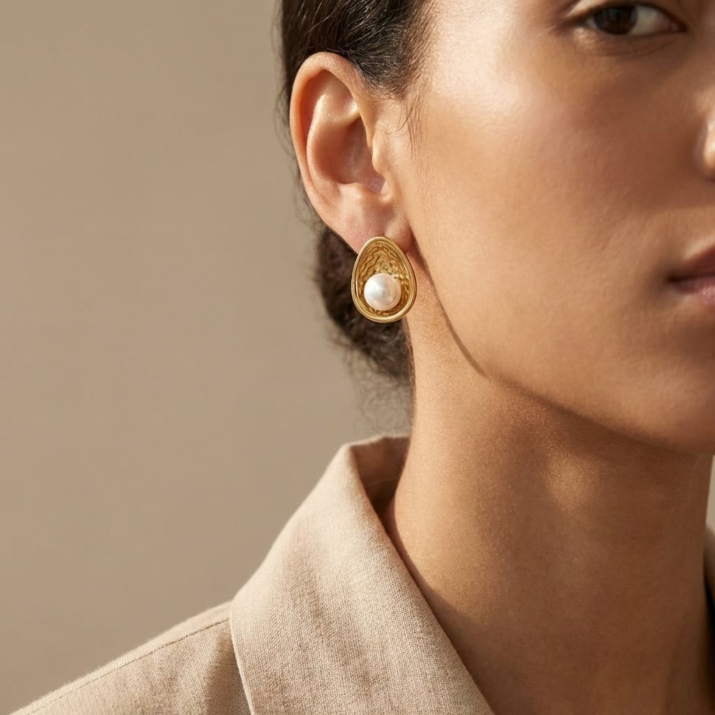 Boucles d’Oreilles Océan Dorées – SORELYA